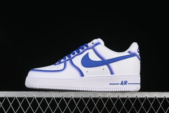 Nike Air Force 1'07 Low Blue Planet Casual Sneakers with Full-Length Air Cushion - ZH0316-079