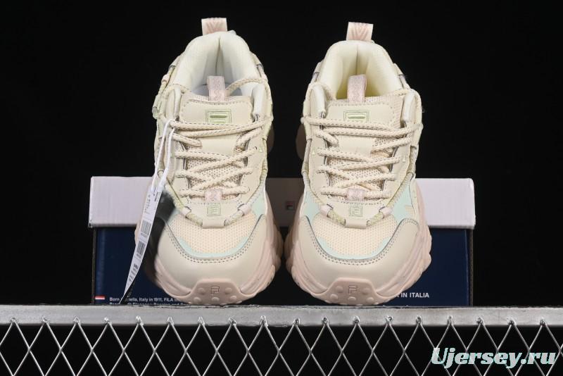 Fila Heritage Fluid Cat Paw 5.0 Vintage Dad Shoes with Lace-Up Design - F12W432101FAP