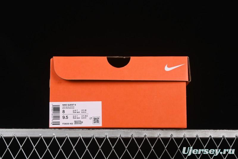 Nike Quest 6 Extreme Series Cushioned Lightweight Running Shoes - FD6033-402