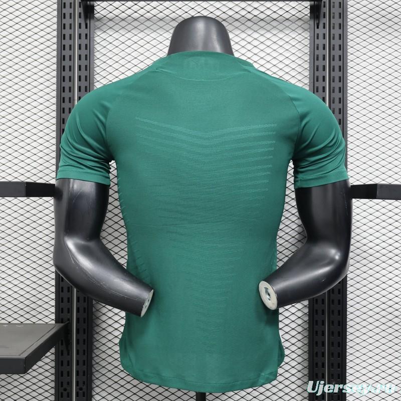 Player Version 25/26 Real Madrid Green with White Trim Jersey