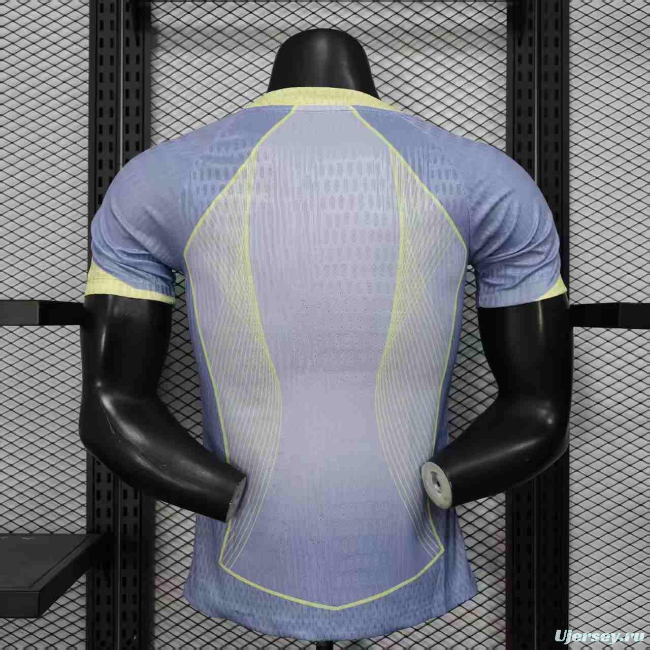 Player Version 25/26 Barcelona Light Blue with Geometric Pattern Jersey