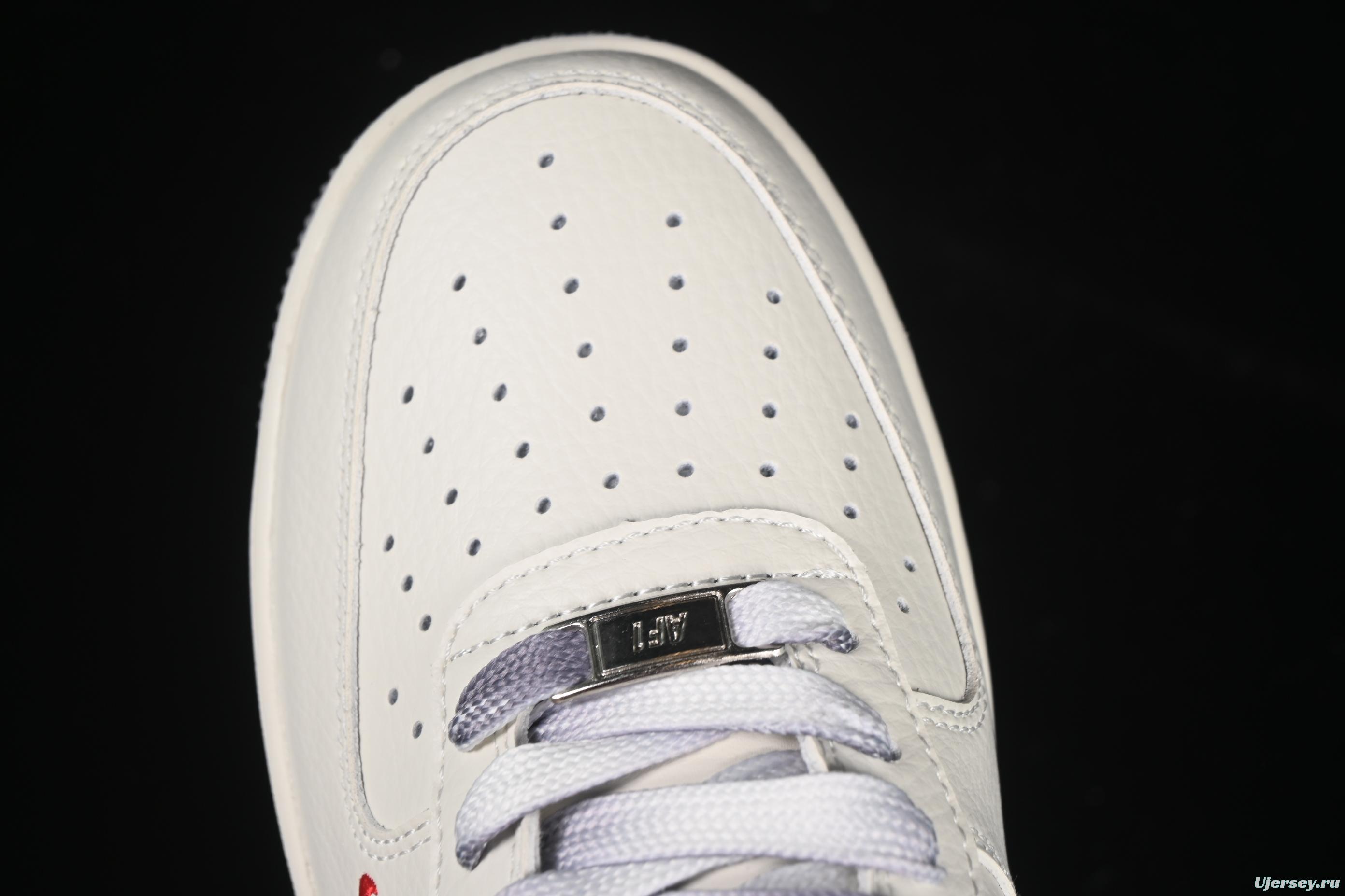 Nike Air Force 1'07 Low UN Collaboration Double Swoosh Red Label Casual Sneakers - CS5288-007