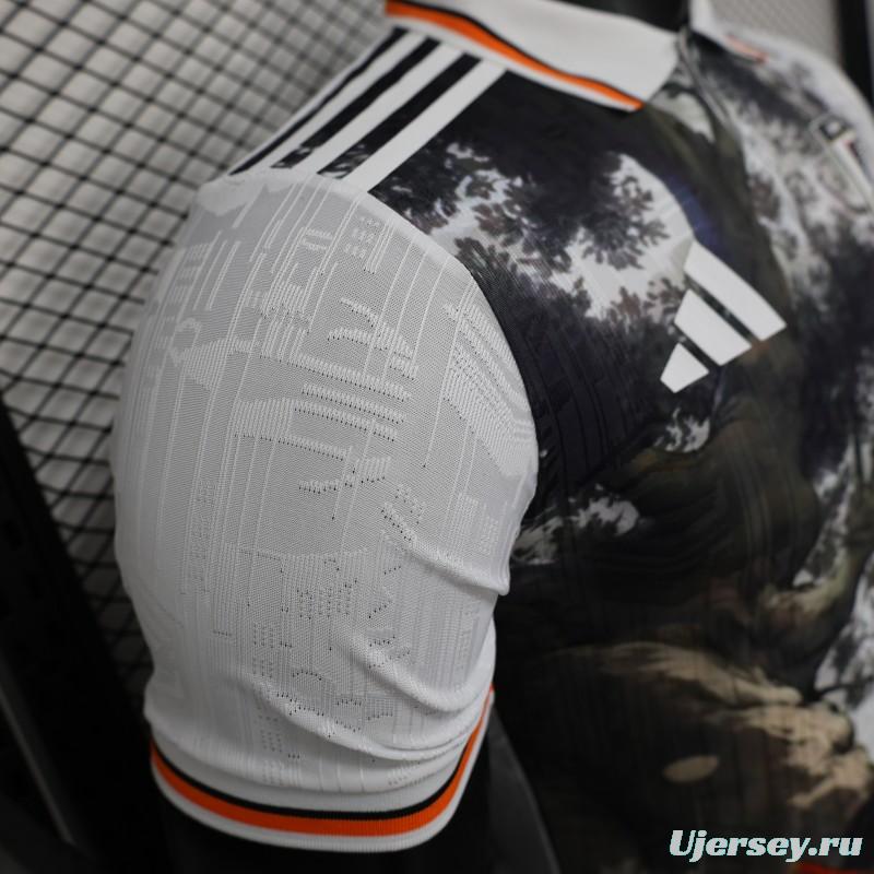 Player Version 2025 Japan White with Dragon Ball Nature Scene Jersey