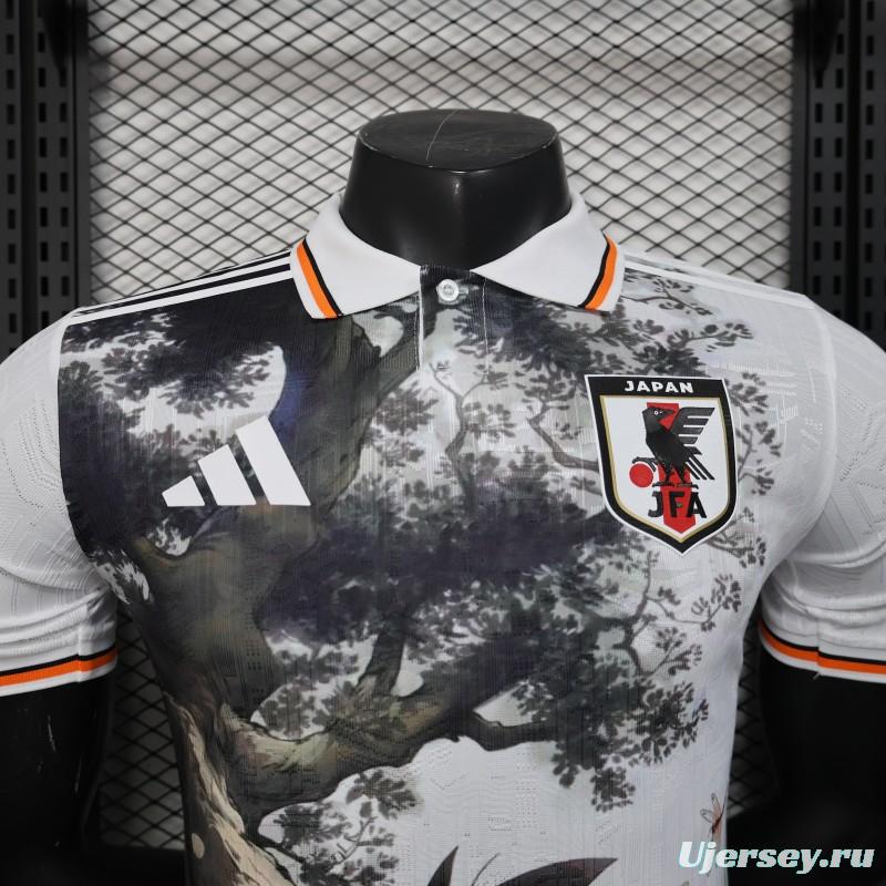 Player Version 2025 Japan White with Dragon Ball Nature Scene Jersey