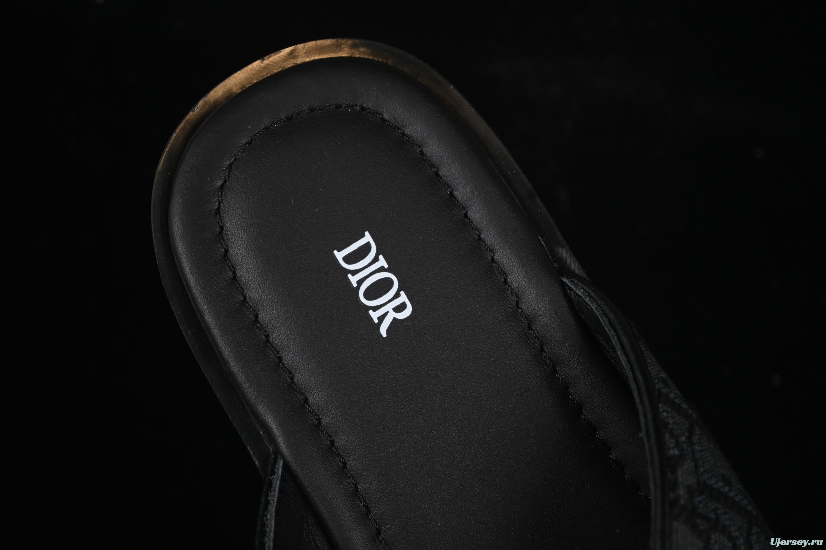 Dior Alias Oblique Summer Men's Lace-Up Casual Sandals with Cross-Strap Design - 3SA126ZSA