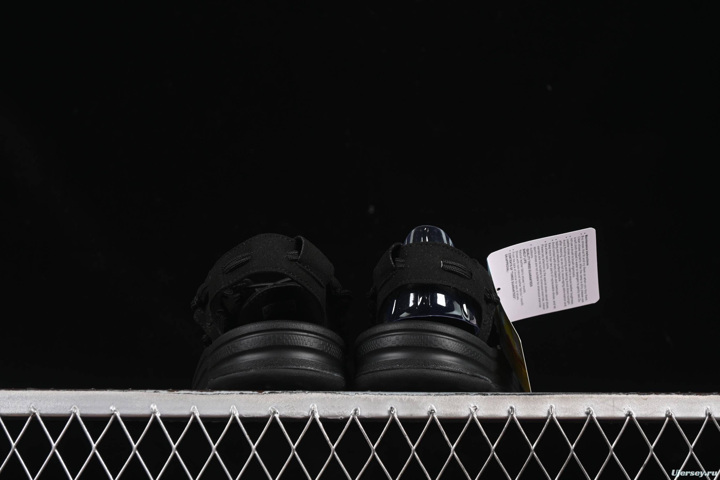 Keen Uneek Flat-M Woven Elastic Strap Casual Outdoor Water Sandals - 1014097 BLACK