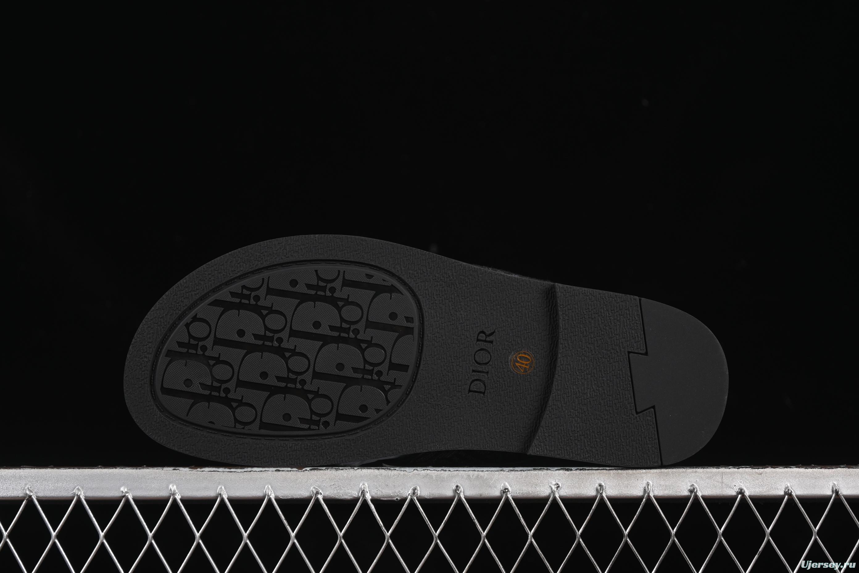 Dior Alias Oblique Summer Men's Lace-Up Casual Sandals with Cross-Strap Design - 3SA126ZSA