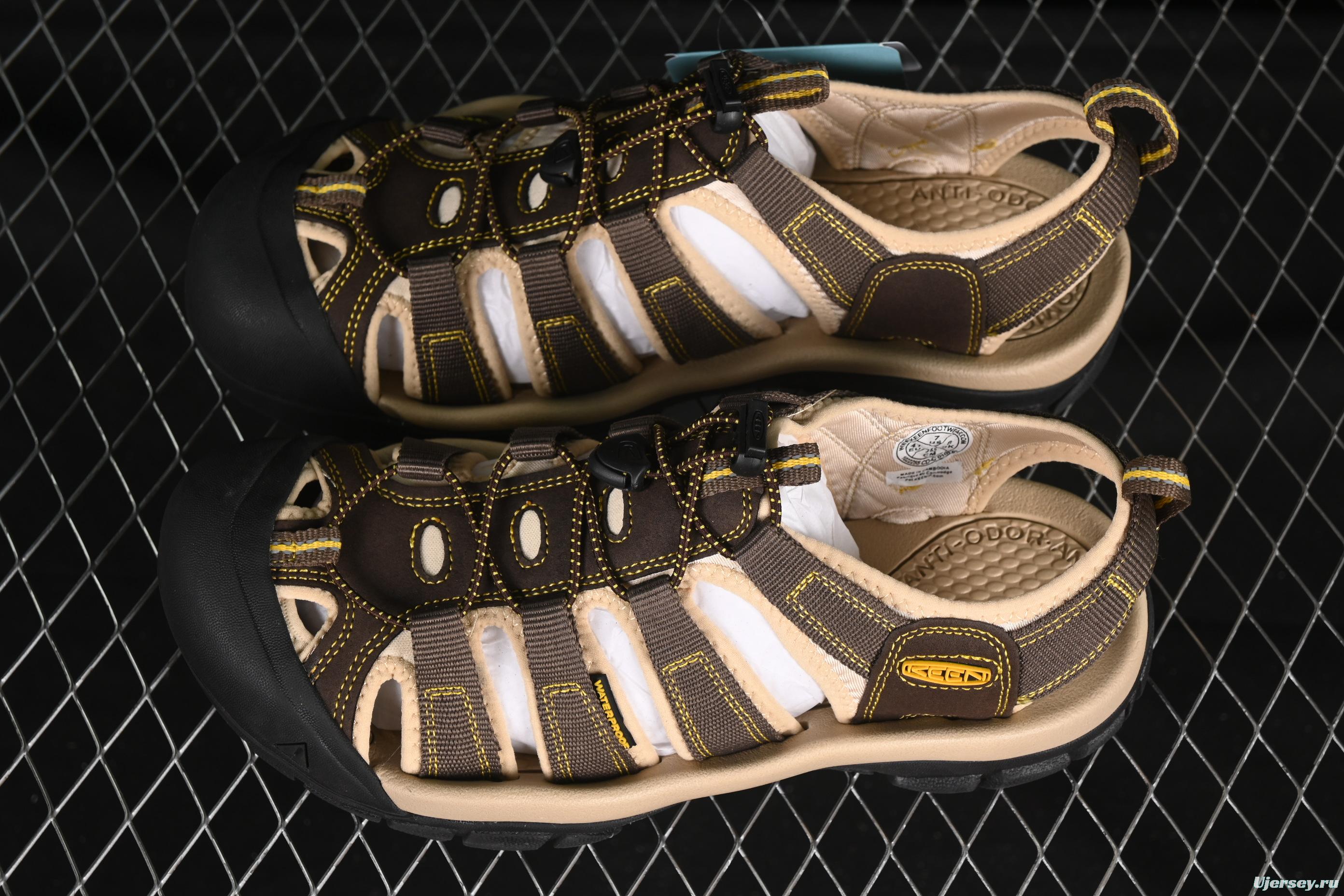 Keen Newport Summer Trendy Woven Elastic Strap Water Hiking Outdoor Sandals - 1022258 Khaki