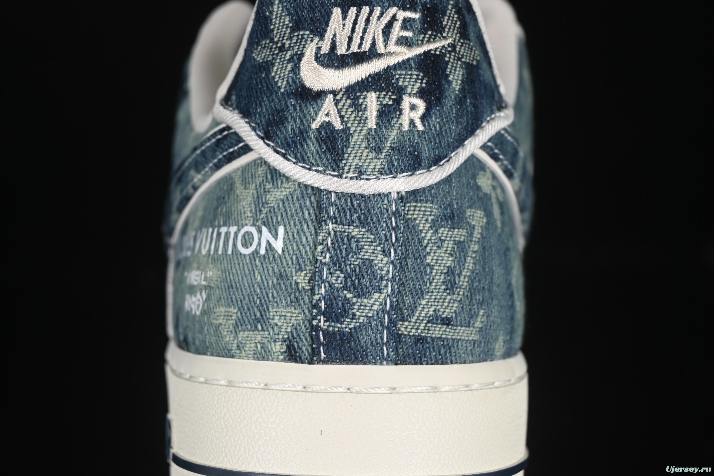 Nike Air Force 1 '07 Low LV Collaboration Blue Denim Casual Sneakers - SC9207-533