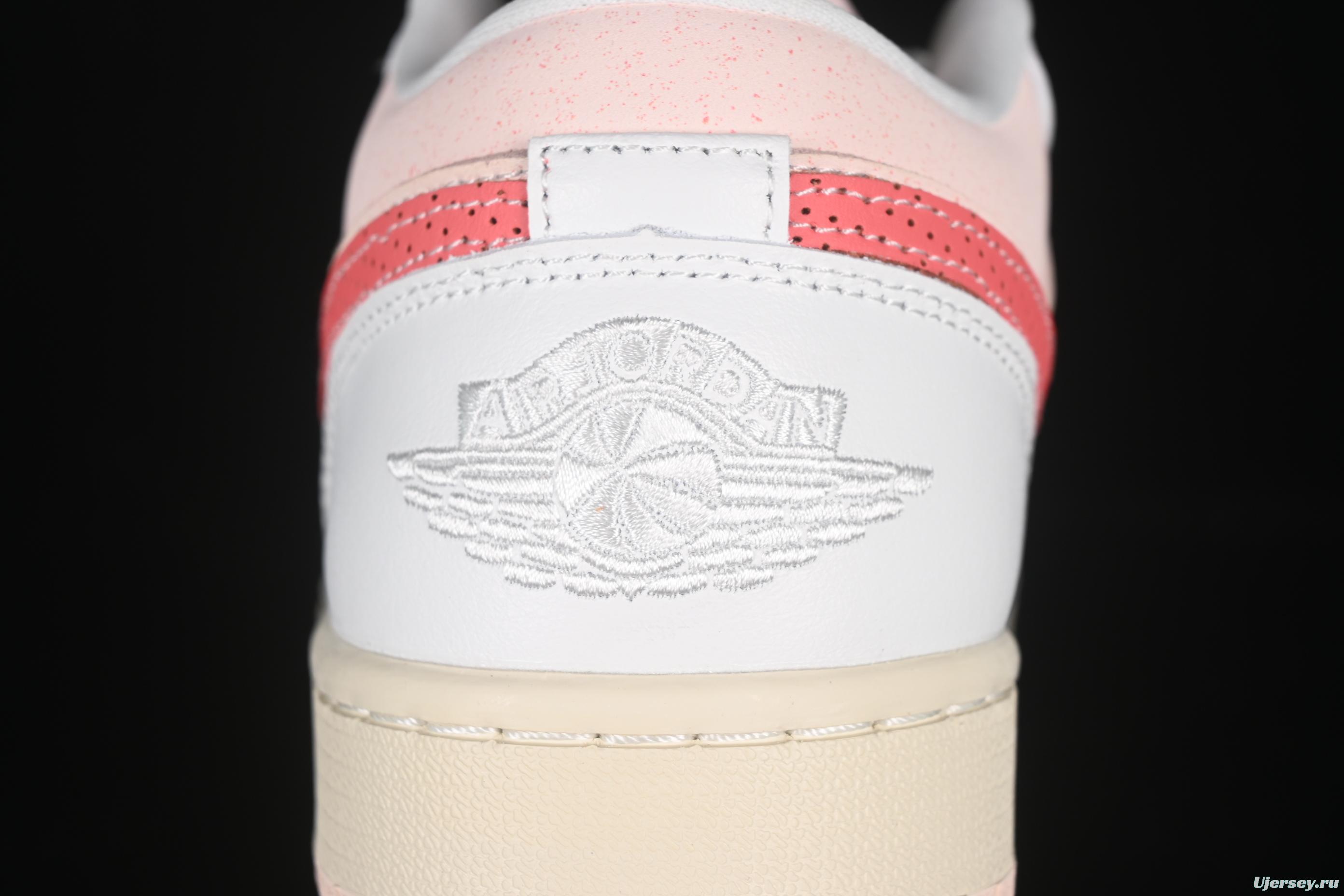 Nike Air Jordan 1 Low AJ1 White Pink Low-Top Casual Lifestyle Sneakers - IB8156-133