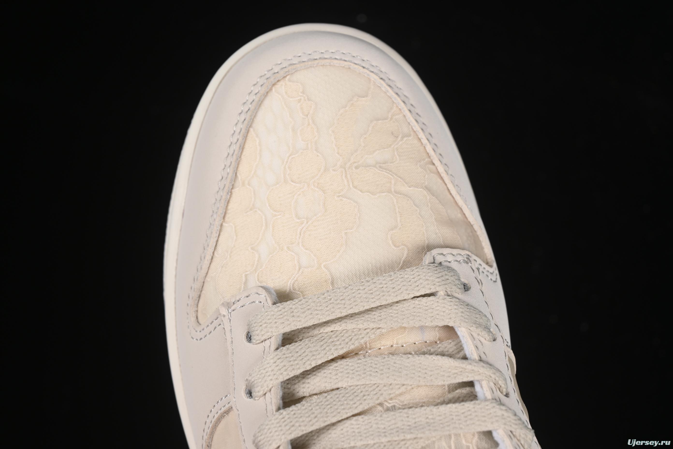 Nike SB Dunk Low Light Orewood Brown Lace Floral Skate Shoes - HJ5870-100