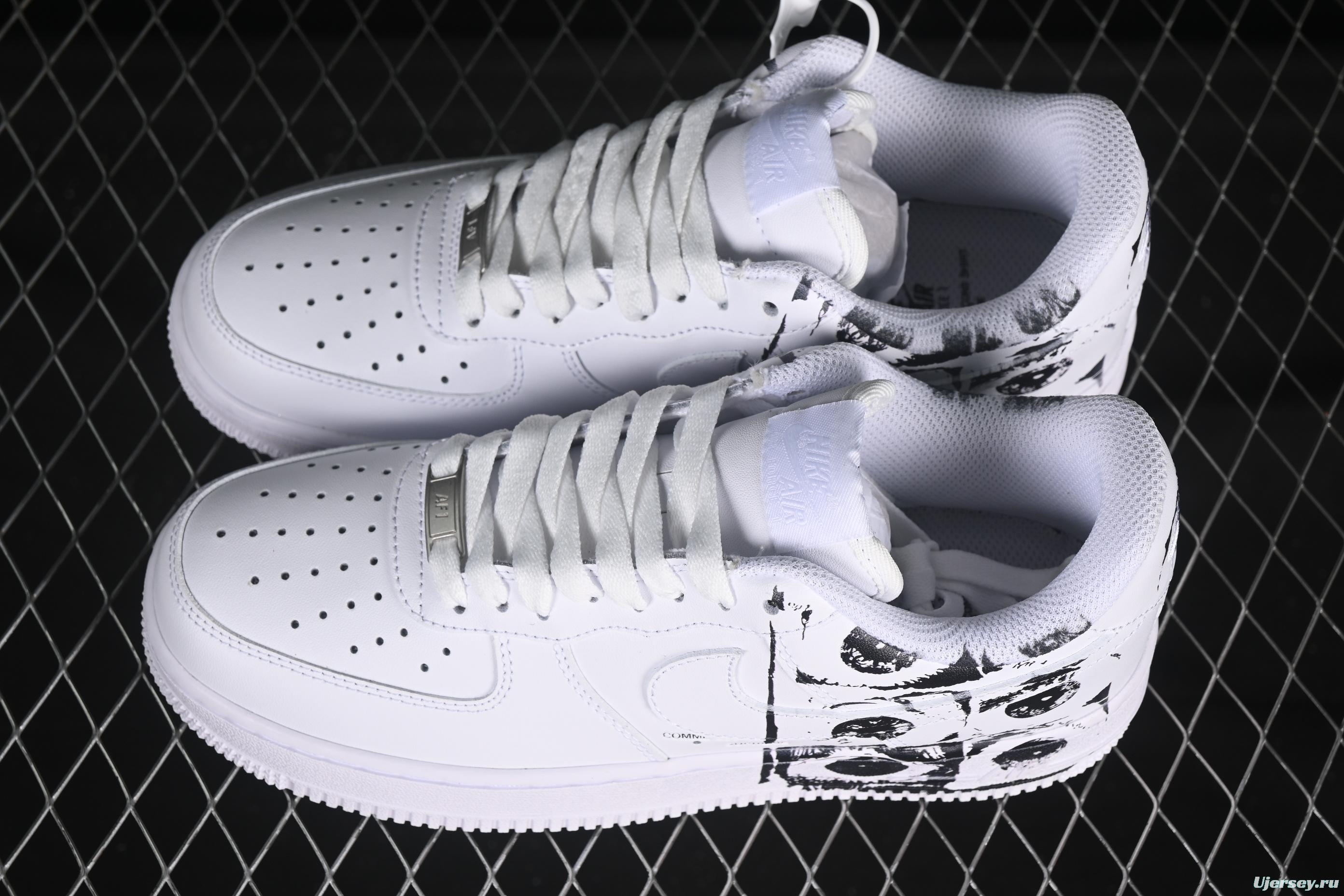 Nike Air Force 1 Low '07 Comme des Garcons Shirt Supreme Collaboration Casual Sneakers - 923044-100