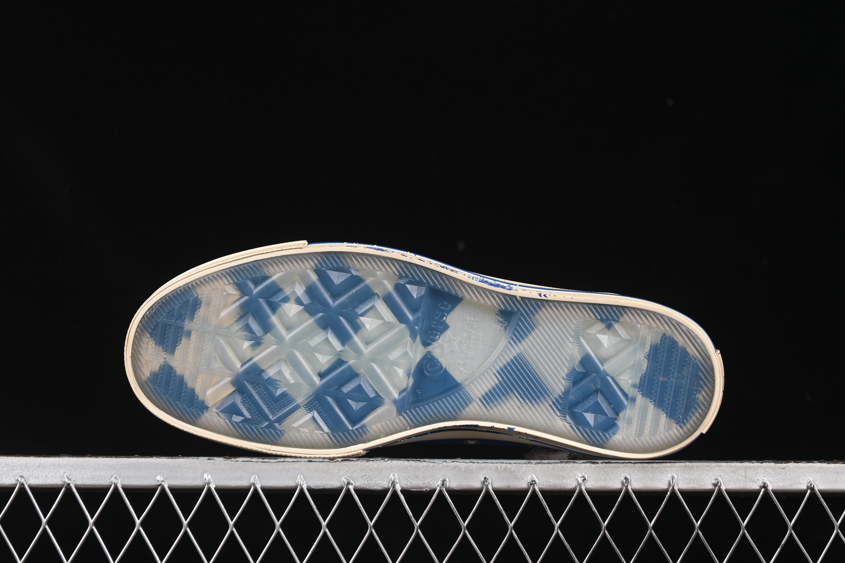 Ader Error x Converse Low Top Casual Canvas Sneakers with Special Pattern Print and Transparent Sole - A05352C