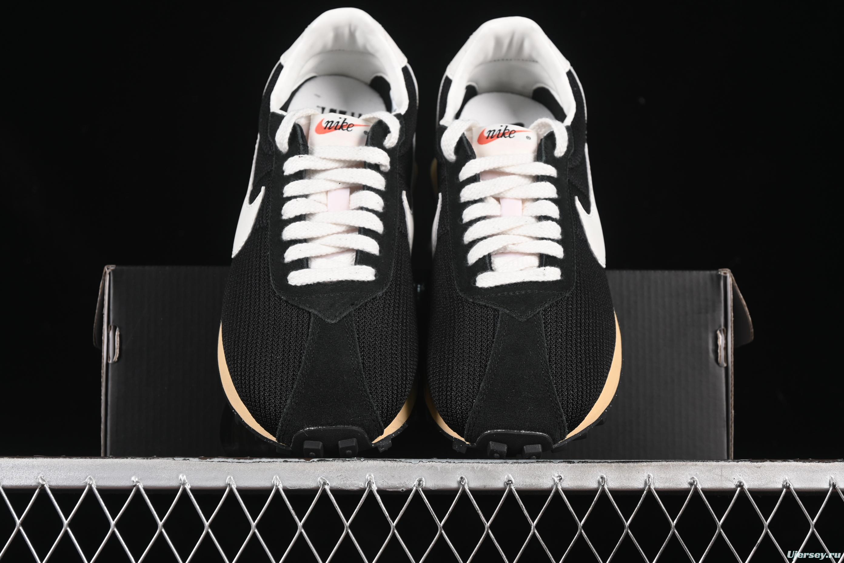 Nike Stussy Roshe Run LD-1000 Comfortable Versatile Non-Slip Wear-Resistant Waffle Low-Top Casual Running Shoes - HM0950-001