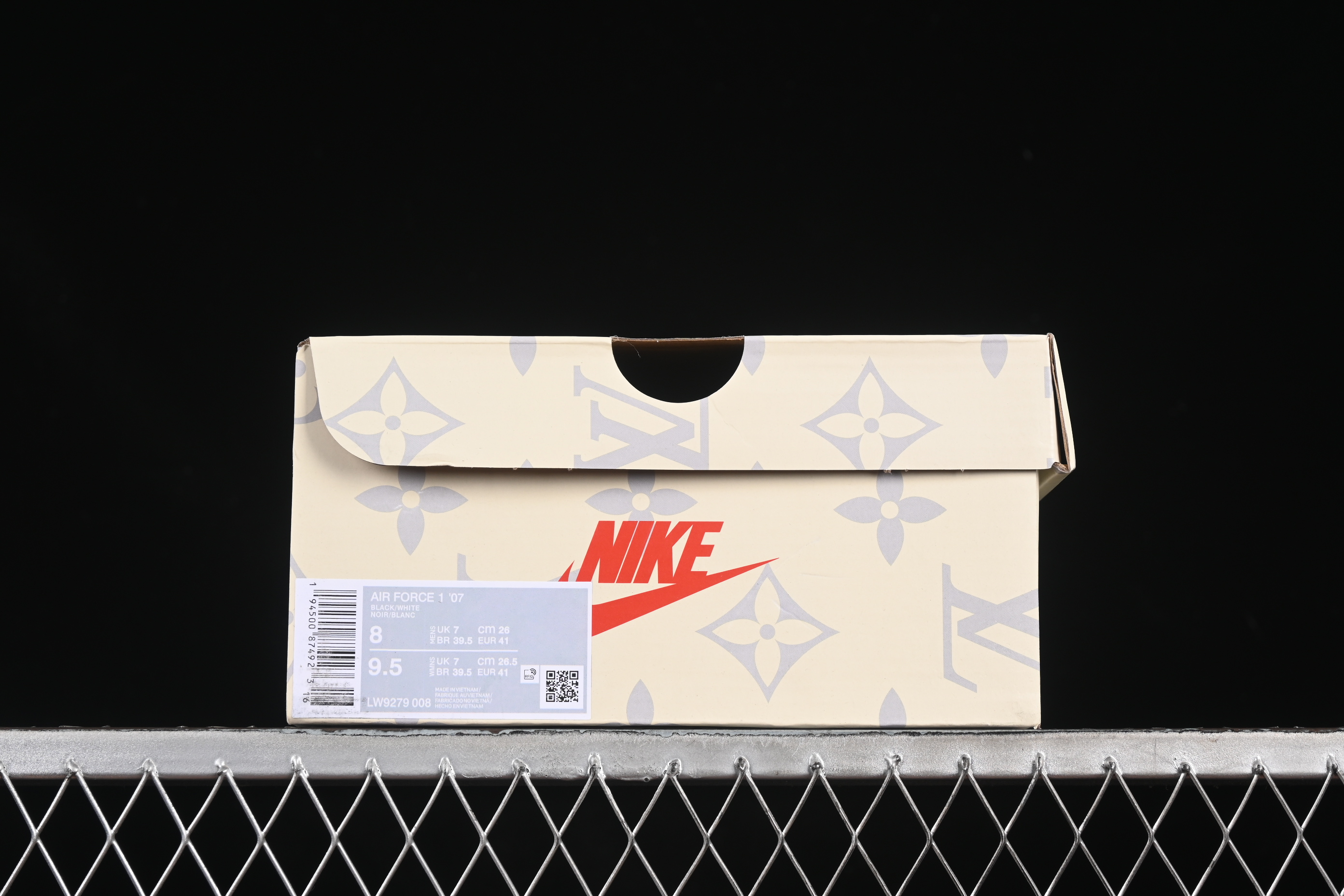Nike Air Force 1 '07 Low LV Collaboration White Blue Swoosh Casual Sneakers - LW9279-008