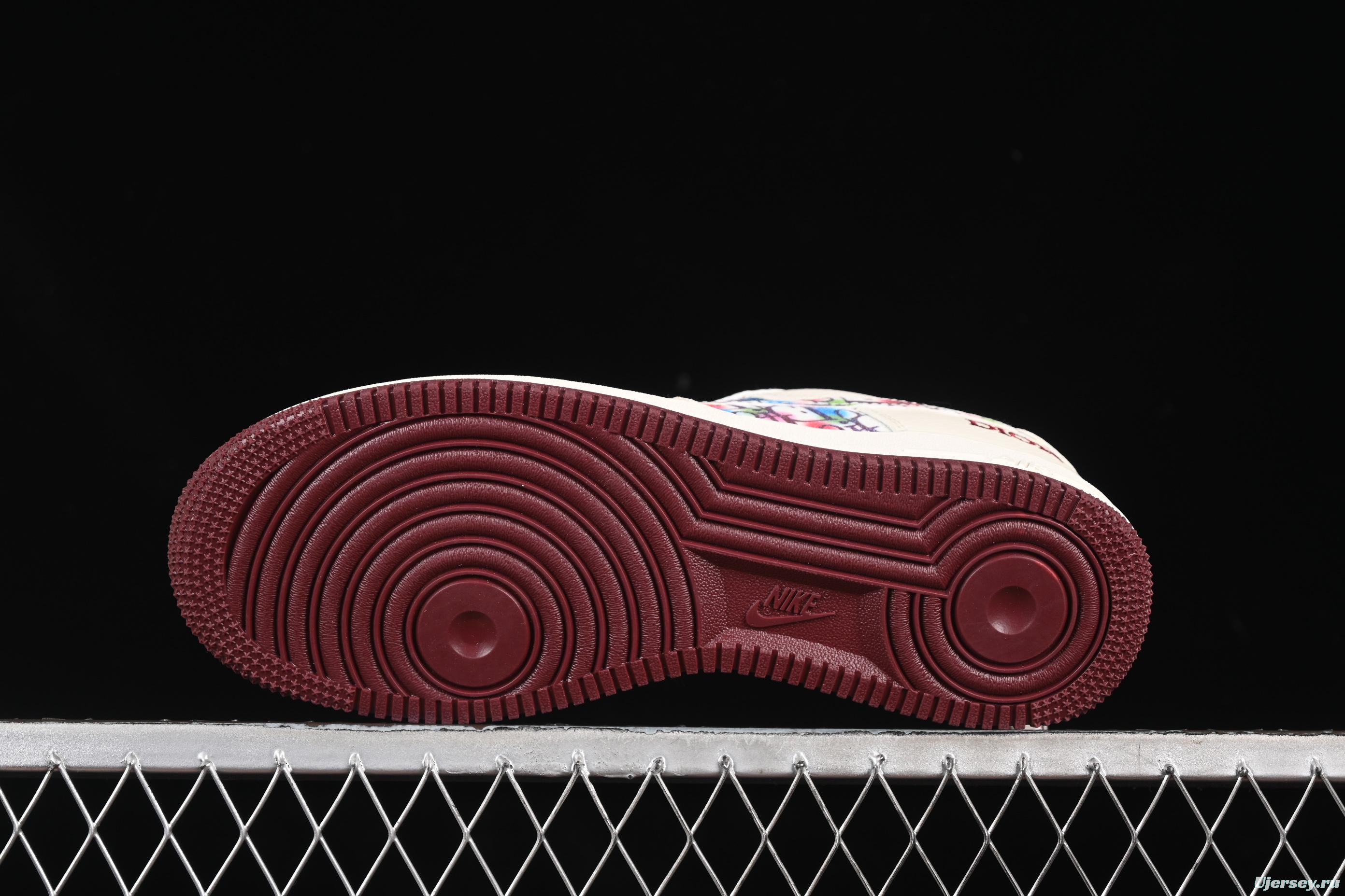 Nike Air Force 1'07 Low Dior Collaboration Floral Embroidery Casual Sneakers - DF0188-063