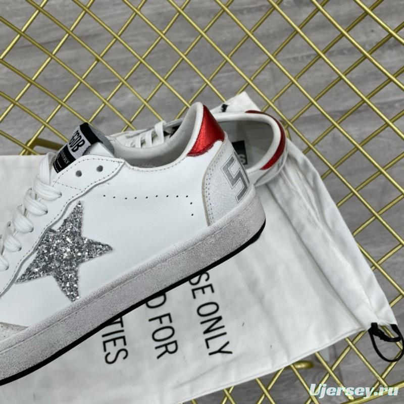 2024 Unisex GGDB White Grey Red Leather Low Top Sneakers MJ00260