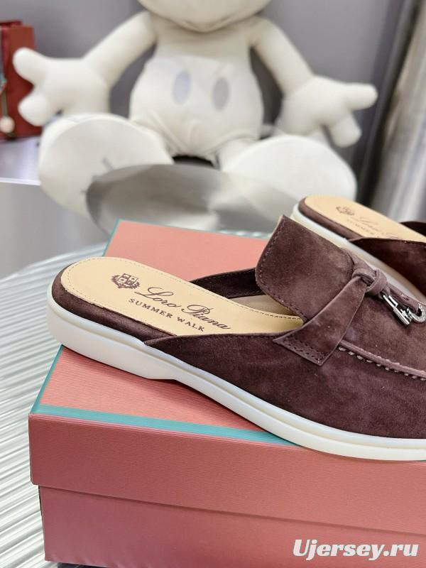 2024 Slippers LP Brown Suede Loafers