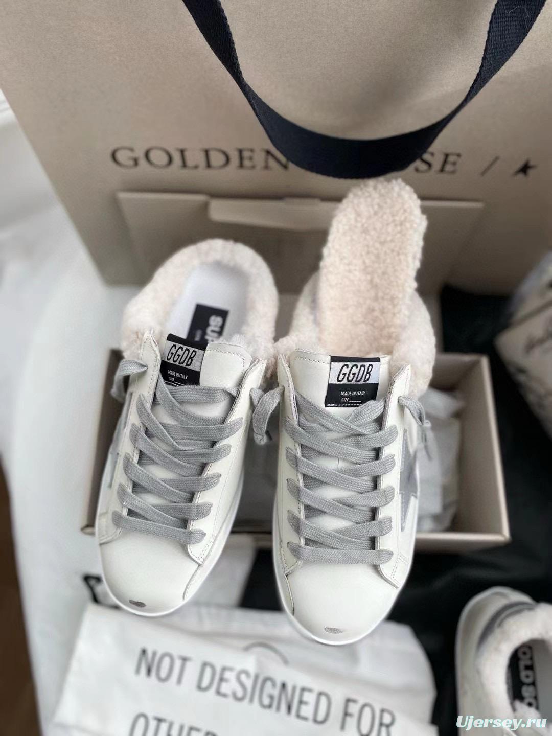 2024 Slippers GGDB White Shearling Slippers MJ00280