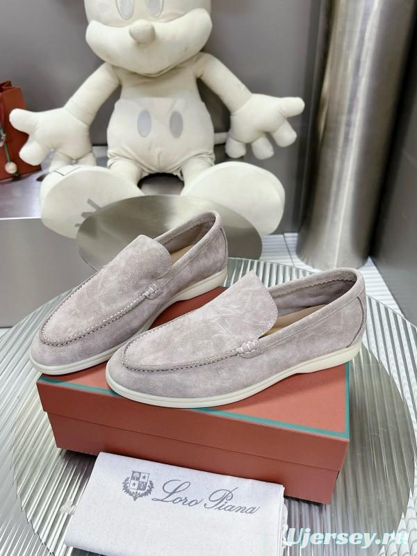 2024 Unisex Le Parmentier Beige Suede Loafers MJ00270