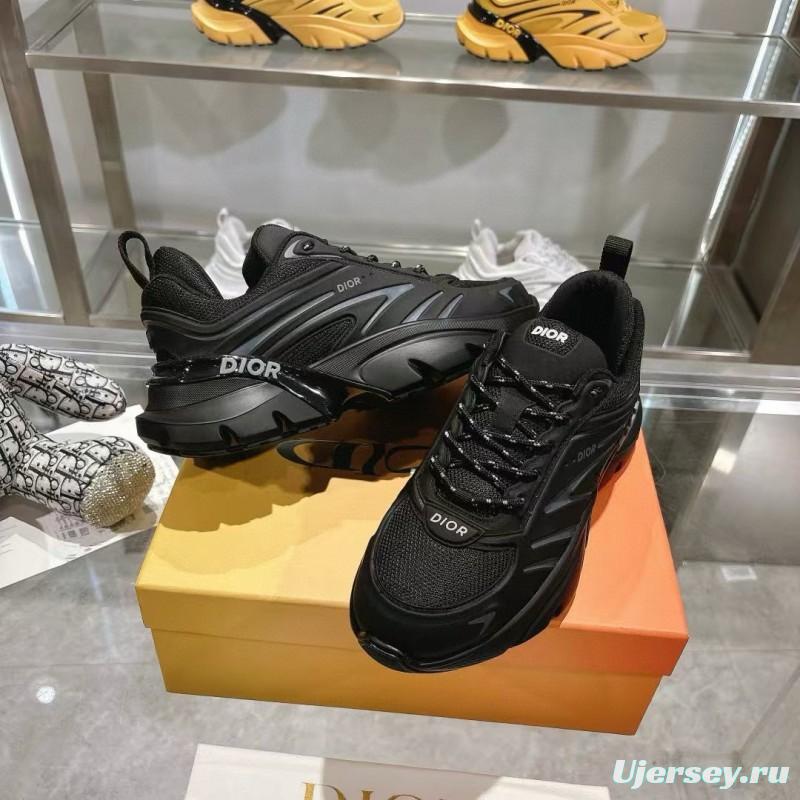 2024 Unisex Dior Black Mesh Sneakers MJ00360