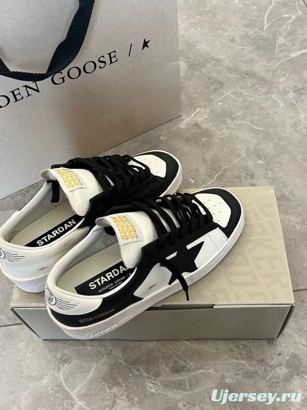 2024 Unisex GGDB Black White Leather Low Top Sneakers MJ00260
