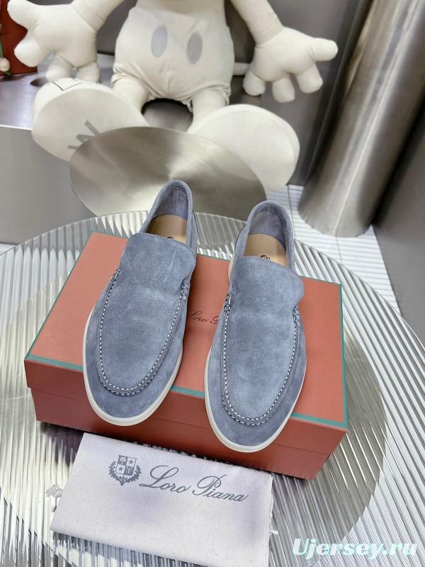 2025 Men Le Parmentier Grey Suede Loafers LY00260