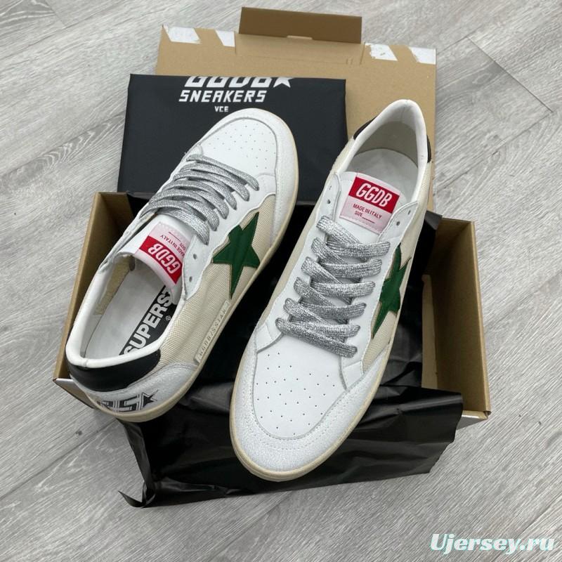 2024 Unisex GGDB White Green Suede Leather Sneaker MJ00260