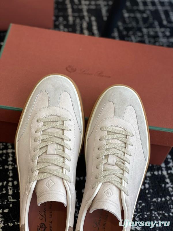 2024 Unisex LP White Beige Leather Suede Plimsolls MJ00320