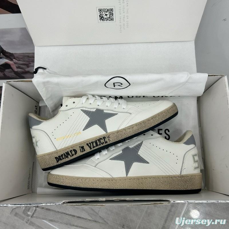 2024 Unisex GGDB White Grey Leather Sneakers MJ00260
