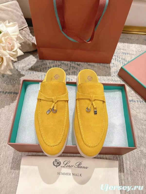 2025 LP Yellow Suede Slippers LY00360