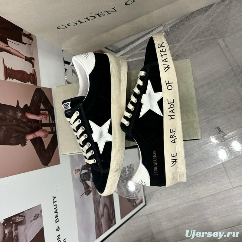 2024 Unisex GGDB Black White Suede Leather Low Top Sneakers MJ00260