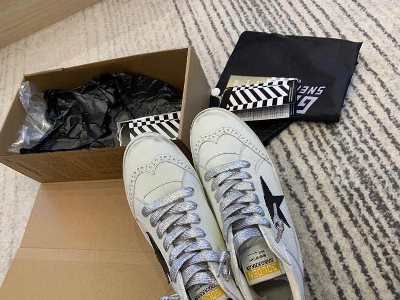 2024 Unisex GGDB White Black Leather High-top Sneakers MJ00300
