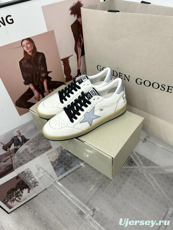 2024 Unisex GGDB White Grey Leather Sneakers MJ00260