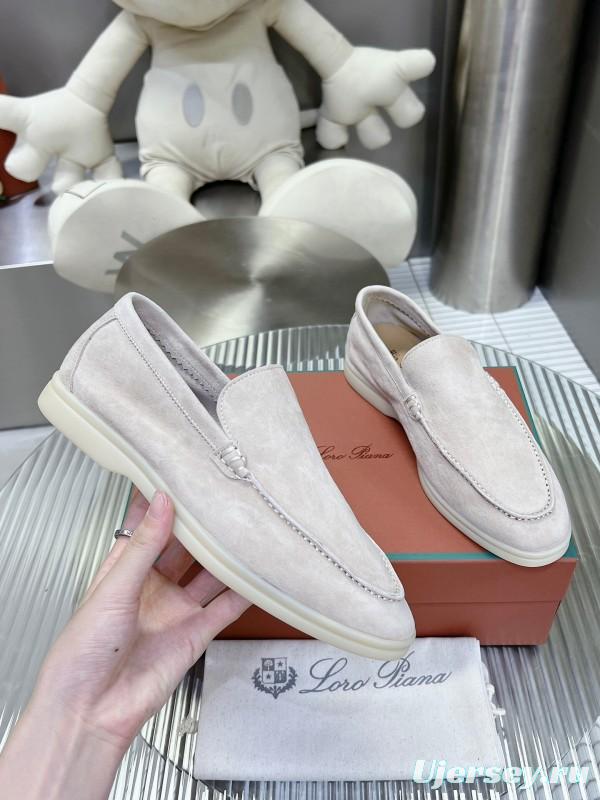 2025 Men LP Beige Suede Loafers