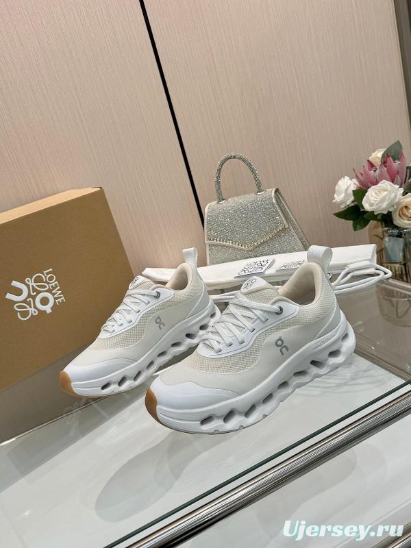 2025 Unisex Loewe White Mesh Rubber Sneakers
