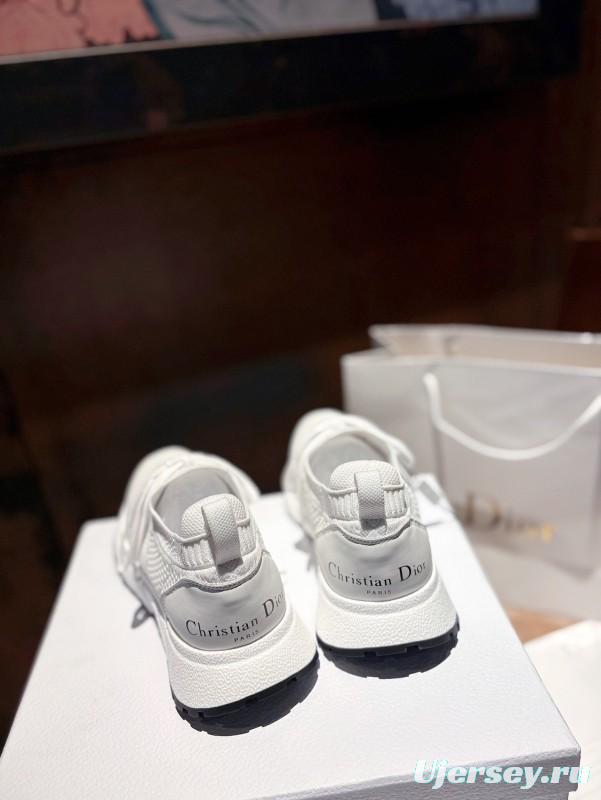 2025 Unisex Dior White Knit Mesh Sneakers LY00260