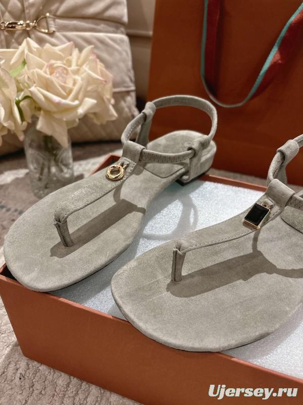 2025 Women LP Beige Suede Sandals LY00250