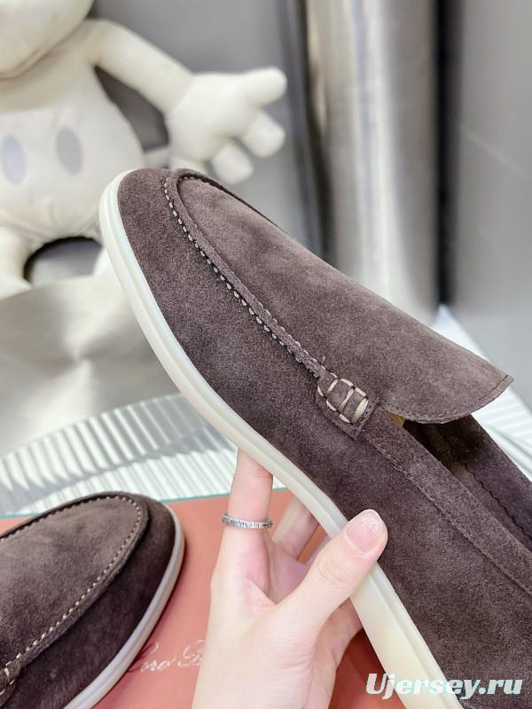 2024 Men Le Parmentier Brown Suede Loafers MJ00270