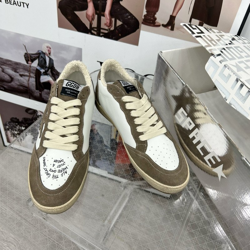 2024 Unisex GGDB White Green Suede Leather Sneakers MJ00260