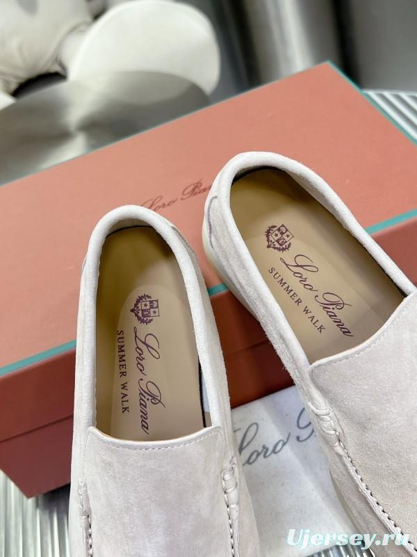 2025 Men LP Beige Suede Loafers