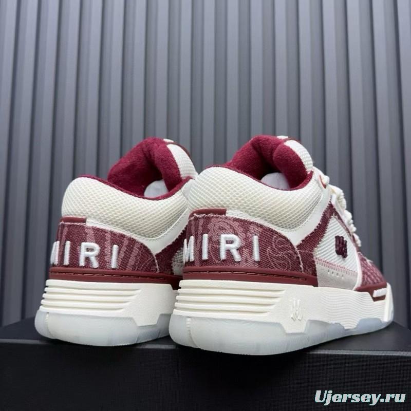 2024 Unisex Amiri White Red Leather Sneaker MJ00360
