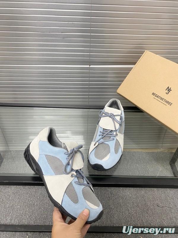 2025 Women Puma Light Blue White Oxford Leather Breathable Sneakers KFY00280