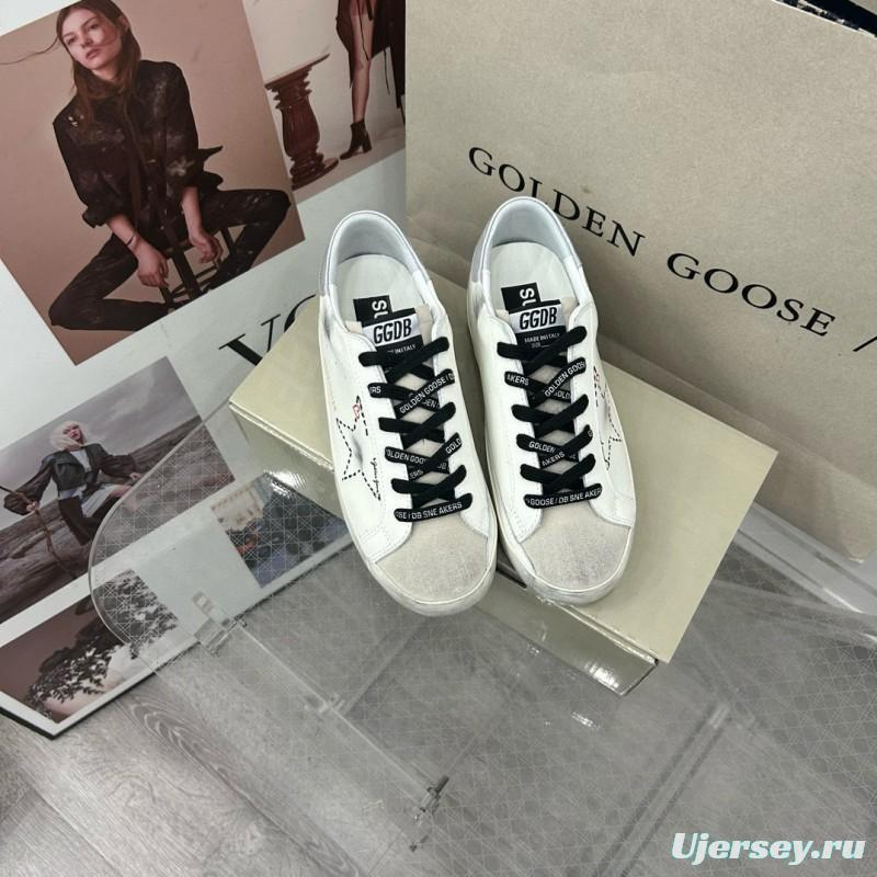 2025 Unisex GGDB White Black Suede Leather Sneakers MJ00260
