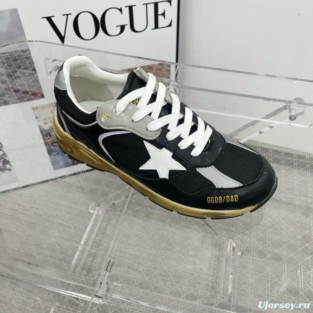 2024 Unisex GGDB Black White Grey Mesh Leather Sneakers