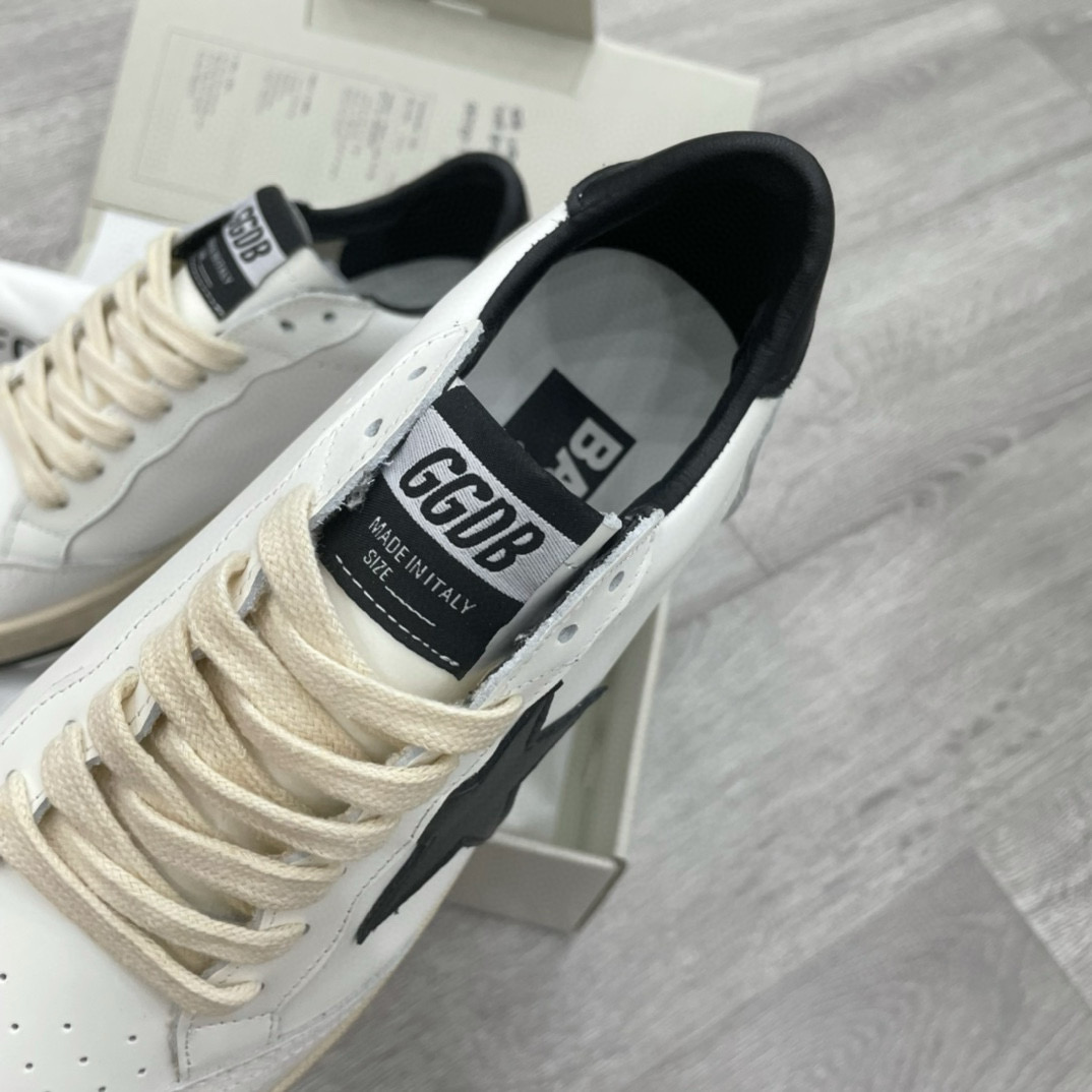 2024 Unisex GGDB White Black Leather Sneakers MJ00260