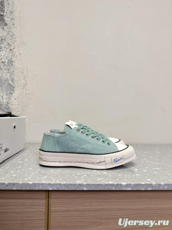 2025 Women VISVIM Green Canvas Sneakers
