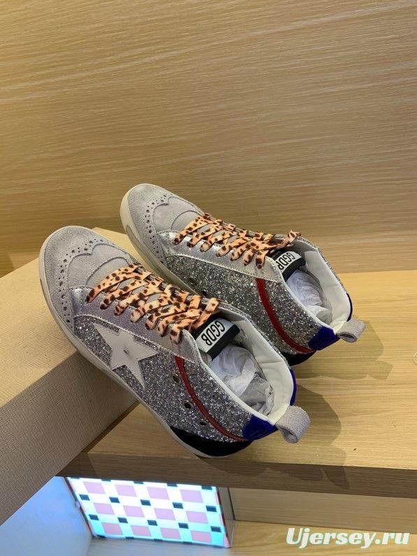 2024 Unisex GGDB Silver White Red Blue Leather Suede Sneakers MJ00300