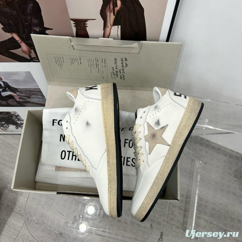 2024 Unisex GGDB White Grey Leather Sneakers MJ00260