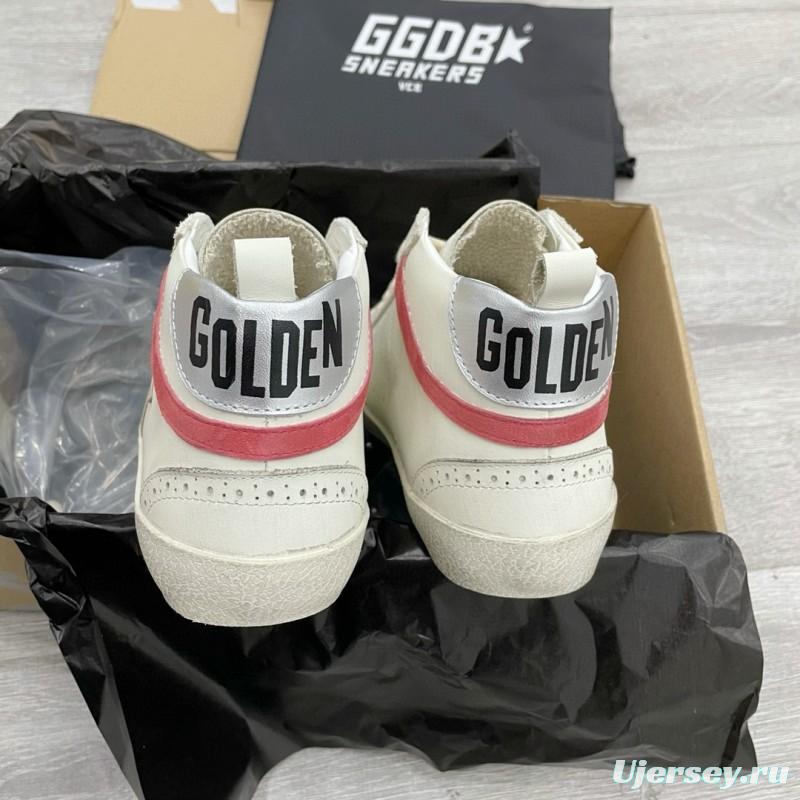 2024 Unisex GGDB White Pink Red Leather Suede High Top Sneakers MJ00300